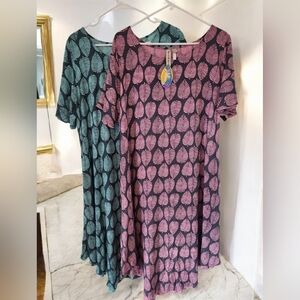 Hula Hula Hawaii Tropical Print Dresses